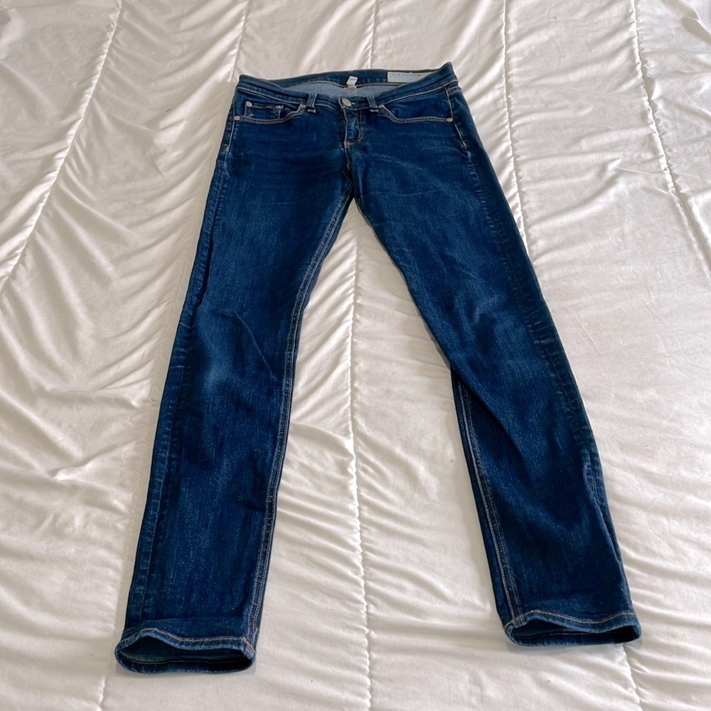 Rag & Bone High Rise Skinny Jeans in Heritage Size 27